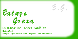 balazs grexa business card